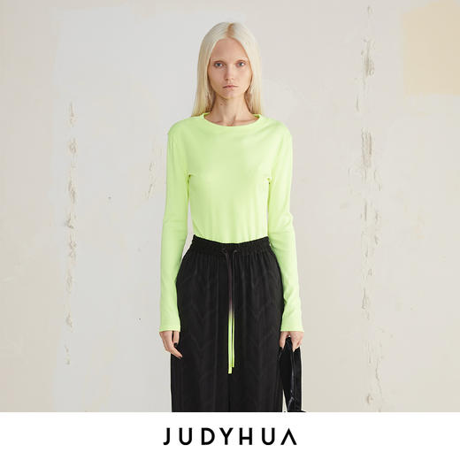 JUDYHUA 圆领极简设计款上衣 商品图0
