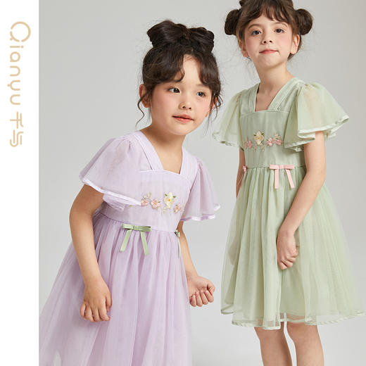 笛莎Deesha 童装女童连衣裙2023夏季时尚连衣裙 商品图6