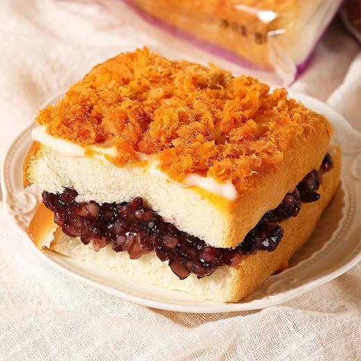 【超满足！紫米肉松吐司面包】肉松+紫米+沙拉酱，丰富馅料搭配，咸甜不腻，口感丰富！夹心整箱早餐零食充饥夜宵小吃休闲零食品健康特价清仓 商品图1