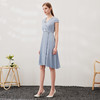 EITIE爱特爱夏季新款优雅气质V领洋气显瘦连衣裙女7007722 商品缩略图4