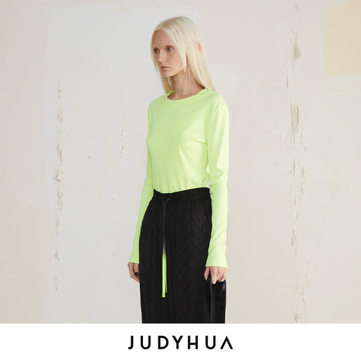 JUDYHUA 圆领极简设计款上衣 商品图1