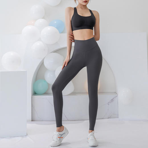 VOVOS四季可穿收腹提臀瑜伽健身九分运动裤VCK8003 商品图3