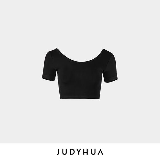 JUDYHUA 极简U领短上衣 商品图1