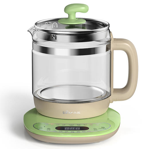 【小程序】小熊养生壶 YSH-B18T1 绿色 蛋架+滤网+4扣点上盖 4螺柱发热盘 无灯款底座 商品图2