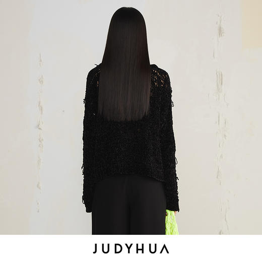 JUDYHUA 镂空设计款针织上衣 商品图2