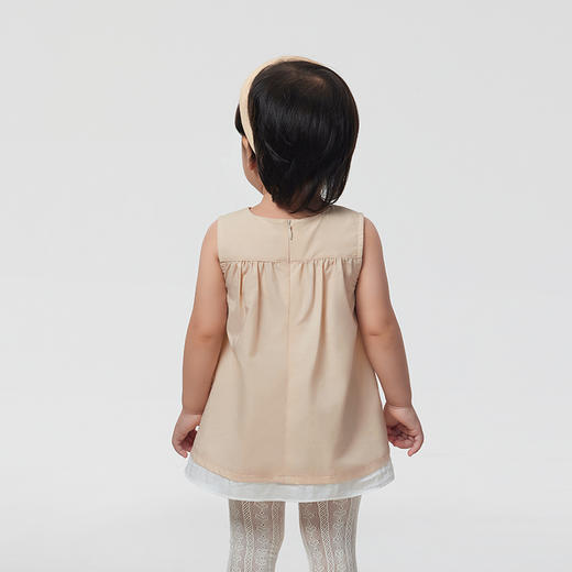 英氏童装纯棉无袖背心裙2023夏季YRLFJ2P297A 商品图1
