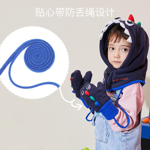 Lemonkid柠檬宝宝神奇萌宝贝冬季加厚保暖儿童手套 商品图4