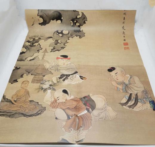 《中国好丹青 大师条幅精品复制：陈洪绶》，折叠后8开，陈洪绶绘，单页装，四川美术出版社2016年版，定价98，售价36元。 商品图5