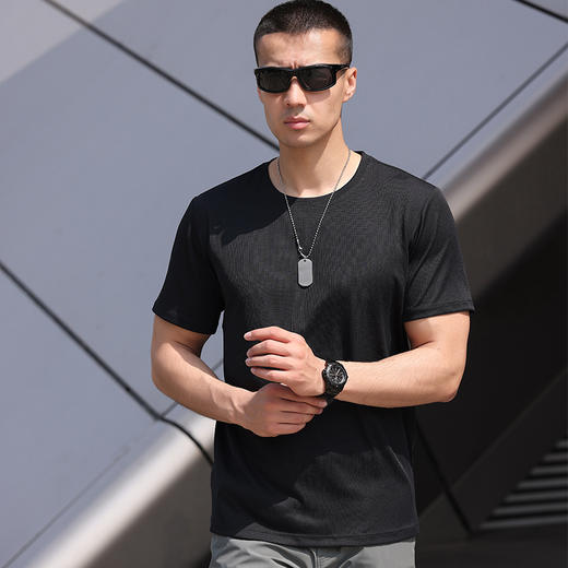 鹰爪 指南者coolmax速干圆领t恤男短袖户外运动快干圆领速干T恤 商品图1