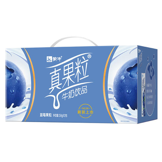 【自营】蒙牛 真果粒蓝莓果粒 250g×12盒 商品图0