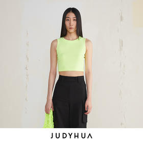 JUDYHUA 极简无袖短上衣