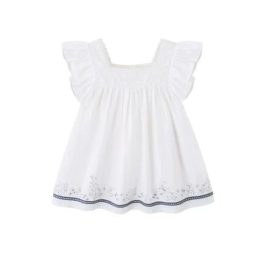 英氏女童连衣裙子23夏季新款女宝纯棉方领可爱公主裙YRLCJ2P298A 商品图4