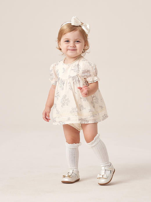 英氏婴儿短袖三角包屁衣女宝宝连体衣夏季YRHBJ2P267A 商品图1