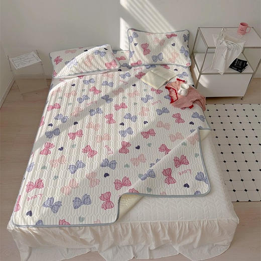 乳胶凉席三件套夏季裸睡家用冰丝可水洗折叠学生宿舍单人席子 商品图5