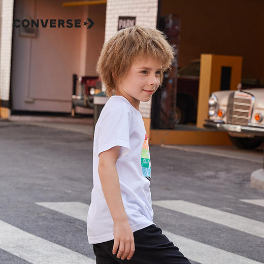 CONVERSE 匡威  夏 大童小童 短袖T恤 休闲经典质地柔软 CNVB-TE-B600 商品图2