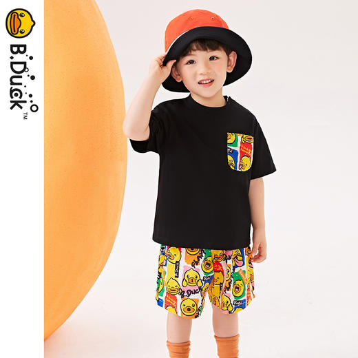 B.Duck小黄鸭童装夏季短袖套装90-130 BF2481053 商品图3