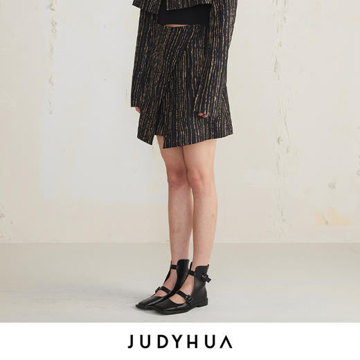 JUDYHUA 树纹肌理设计款裤裙 商品图1