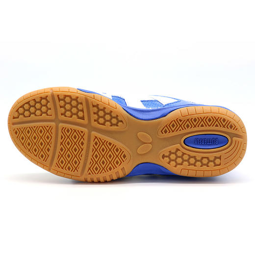 Butterfly蝴蝶儿童乒乓球鞋CHD-6专业儿童青少年运动鞋防滑耐磨舒适透气白蓝色 商品图6