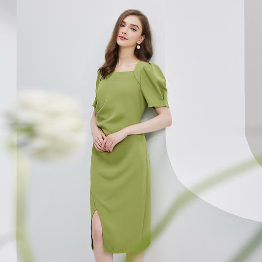 NF880斯尔丽瑟俪2023新款腰间收褶优雅甜美时尚流行显瘦减龄连衣裙 商品图2