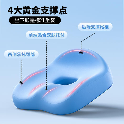 【云优选】猫太子学生坐垫办公室久坐神器儿童护腰椅子座垫美臀屁股垫 商品图2
