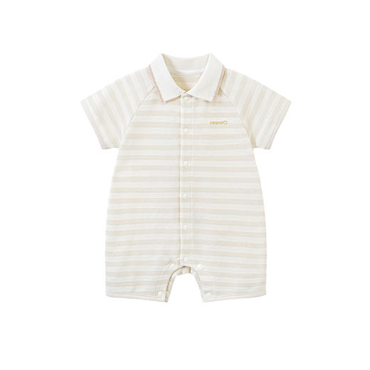 英氏新生婴儿哈衣短袖连体衣23夏季短哈翻领男女爬服YRHBJ2P404A 商品图4