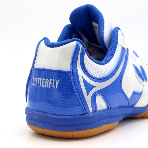 Butterfly蝴蝶儿童乒乓球鞋CHD-6专业儿童青少年运动鞋防滑耐磨舒适透气白蓝色 商品图5