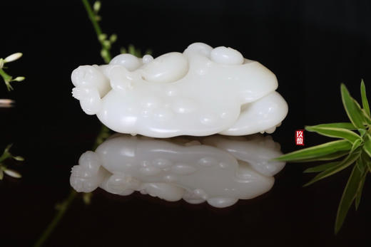 和田玉（羊脂玉）籽料摆件--灵芝童子 409.81g 商品图3