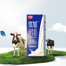 光明 优+3.3纯牛奶 250ml*12