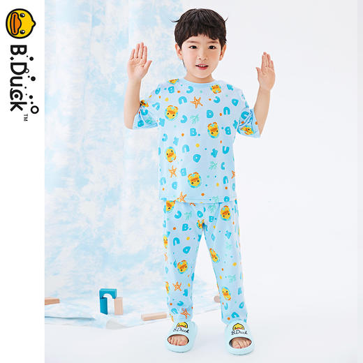 B.Duck小黄鸭童装夏季家居套装105-150 BF2487095 商品图3