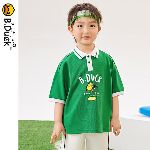 B.Duck小黄鸭童装夏季短袖POLO衫105-150 BF2403002 商品图0