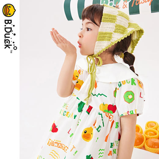 B.Duck小黄鸭童装夏季休闲连衣裙105-150 BF2480012 商品图0