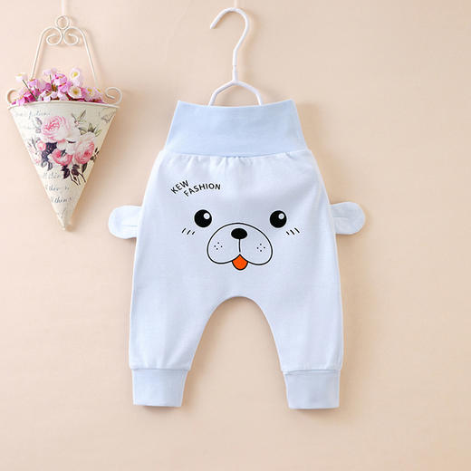 【萌宝潮流高腰pp裤】宝宝PP裤纯棉婴儿大屁屁高腰护肚裤子男童长裤女小童春秋季哈伦裤 商品图2