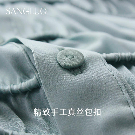 SANGLUO法式宫廷风睡衣套装女桑蚕丝家居服可外穿 商品图4
