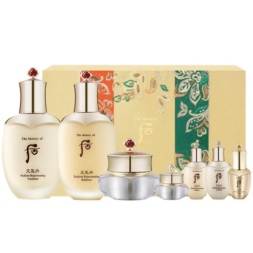 韩国Whoo 后天气丹花献水乳霜3件套 （新老包装随机发）【保税直发】 商品图0