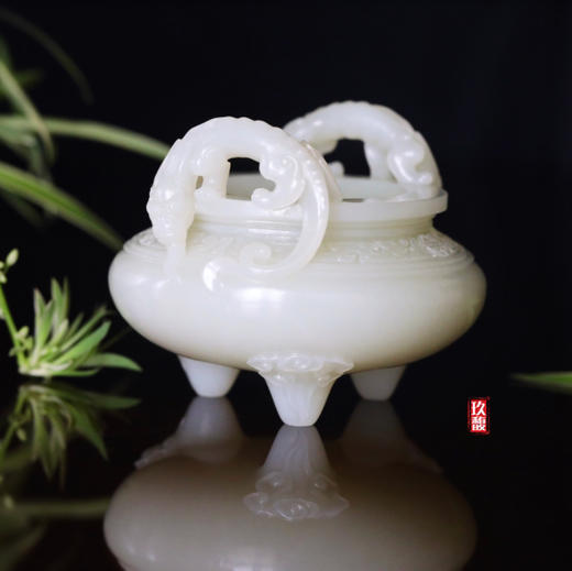 和田玉（白玉）香炉 386.77g 商品图0
