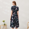 EITIE爱特爱夏季新款印花时尚气质A字裙V领高腰连衣裙7007761 商品缩略图4