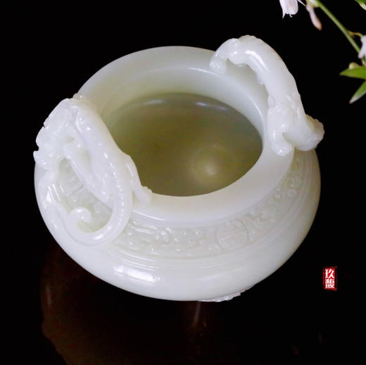 和田玉（白玉）香炉 386.77g 商品图2