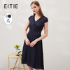 EITIE爱特爱夏季新款优雅气质V领洋气显瘦连衣裙女7007722 商品缩略图1