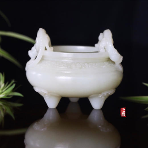 和田玉（白玉）香炉 386.77g 商品图1