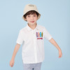 mettekids男童短袖衬衫夏季儿童白色帅气童装中大童休闲时尚童装 商品缩略图1