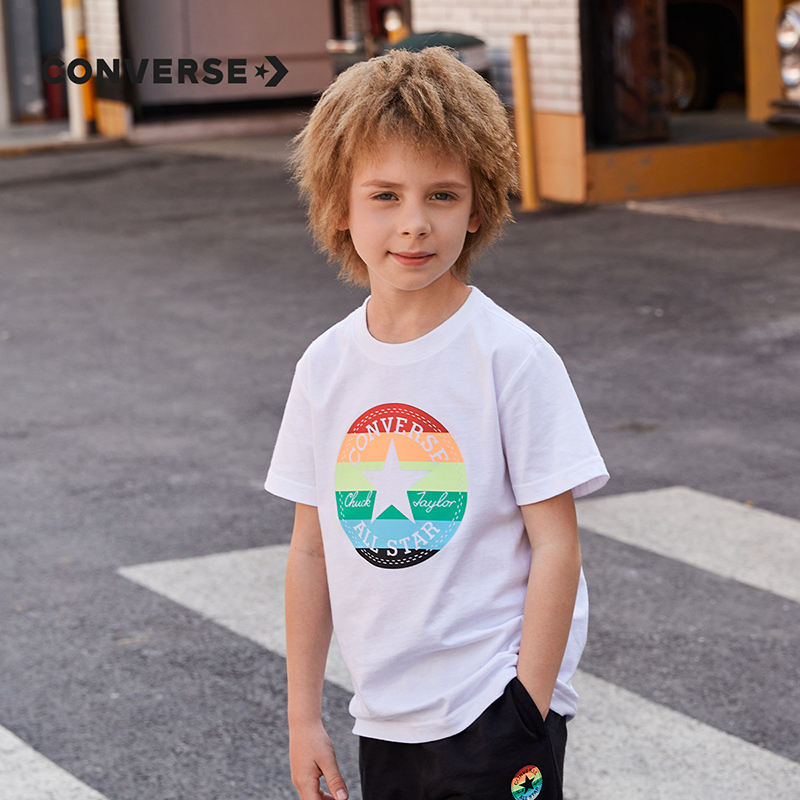 CONVERSE 匡威  夏 大童小童 短袖T恤 休闲经典质地柔软 CNVB-TE-B600