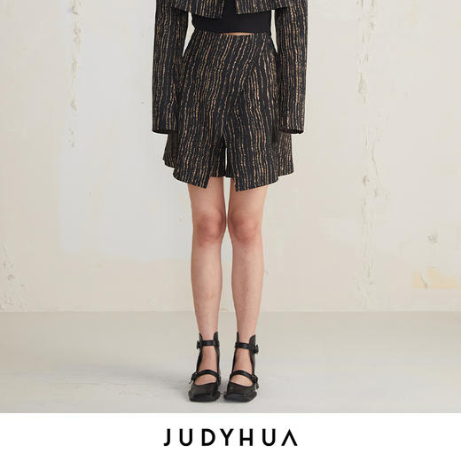 JUDYHUA 树纹肌理设计款裤裙 商品图0
