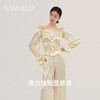 SANGLUO法式宫廷风睡衣套装女桑蚕丝家居服可外穿 商品缩略图2