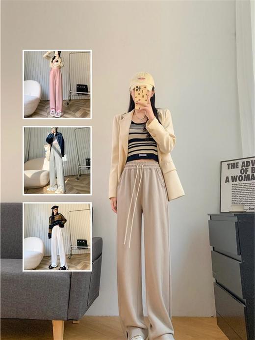 空气棉阔腿裤，修饰腿型，舒适耐穿 商品图2