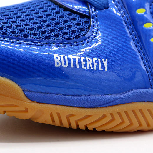 蝴蝶Butterfly LEZOLINE-10-11 专业乒乓球鞋 乒乓球运动鞋 蓝黄色 商品图4
