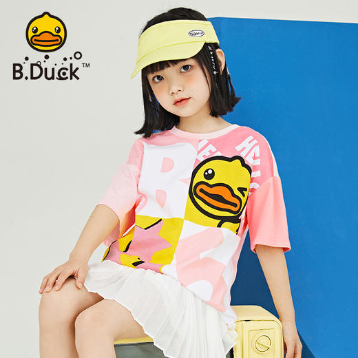 B.Duck小黄鸭童装夏季短袖T恤105-150 BF2301085A 商品图4