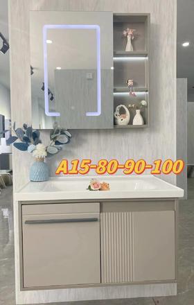 浴室柜 A15- 80公分 三包装配陶瓷盆