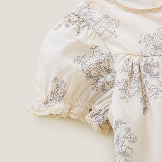 英氏婴儿短袖三角包屁衣女宝宝连体衣夏季YRHBJ2P267A 商品图4