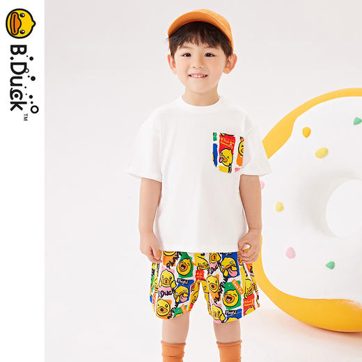 B.Duck小黄鸭童装夏季短袖套装90-130 BF2481053 商品图4