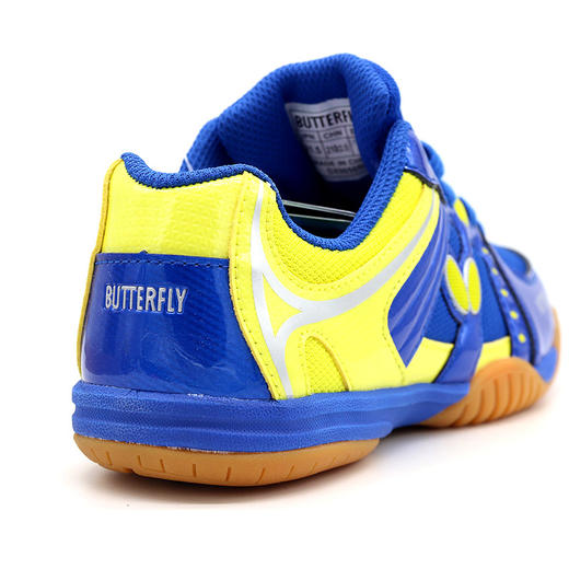 Butterfly蝴蝶乒乓球鞋 CHD-6 专业儿童乒乓球鞋 小学生运动鞋 蓝黄色 商品图5